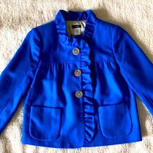 J.CREW Wool Ruffle Jacket